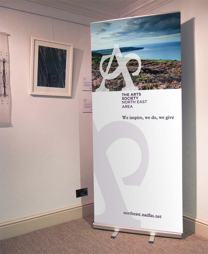 Pull up banner The Arts Society Brand Assets